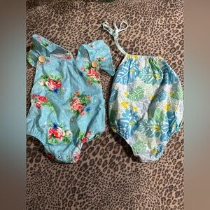 Source Unknown Floral and Tropical Kids Bodysuits